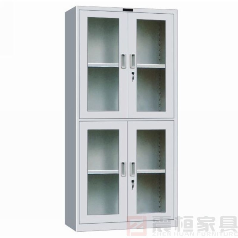 【铁皮双开门文件柜 上下玻器械柜 广州办公家具公司定做批发供应商】价格,厂家,图片,文件柜/档案柜/办公柜,广州震桓家具-